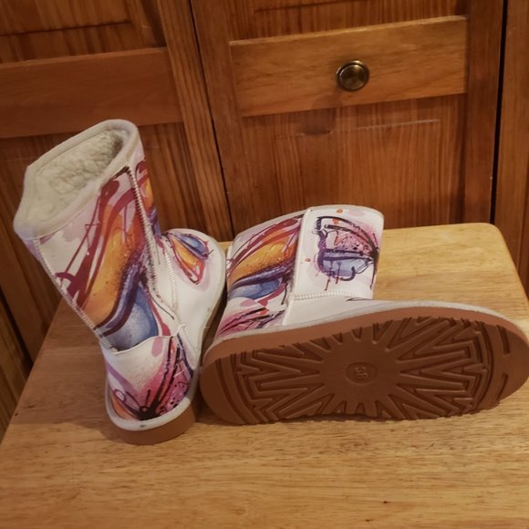 Off white butterfly boots sz 38 EUR/8 US women's - NEW - Picture 4 of 4